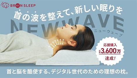 新品　定価1.7万　ブレインスリープピロー　ＮＥＷ　ＷＡＶＥ　ピローカバー2個セット　BRAIN　SLEEP　PILLOW　モットン　_画像4