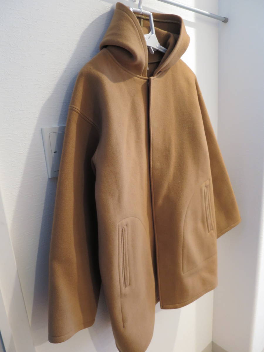 AURALEE HEAVY MELTON HOODED COAT ３ ブラウン 定価8.4万 ヘビーメルトンフーデットコート オーラリー 1LDK TEATORA COMOLI YOKE STEIN_画像2