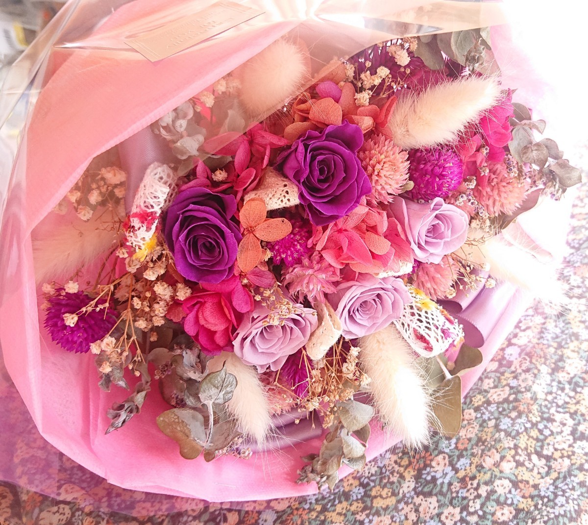 ☆Bouquet de minuit＊薔薇の花束＊プリザーブドフラワー＊ドライフラワー＊感謝sale￥1～☆_画像4