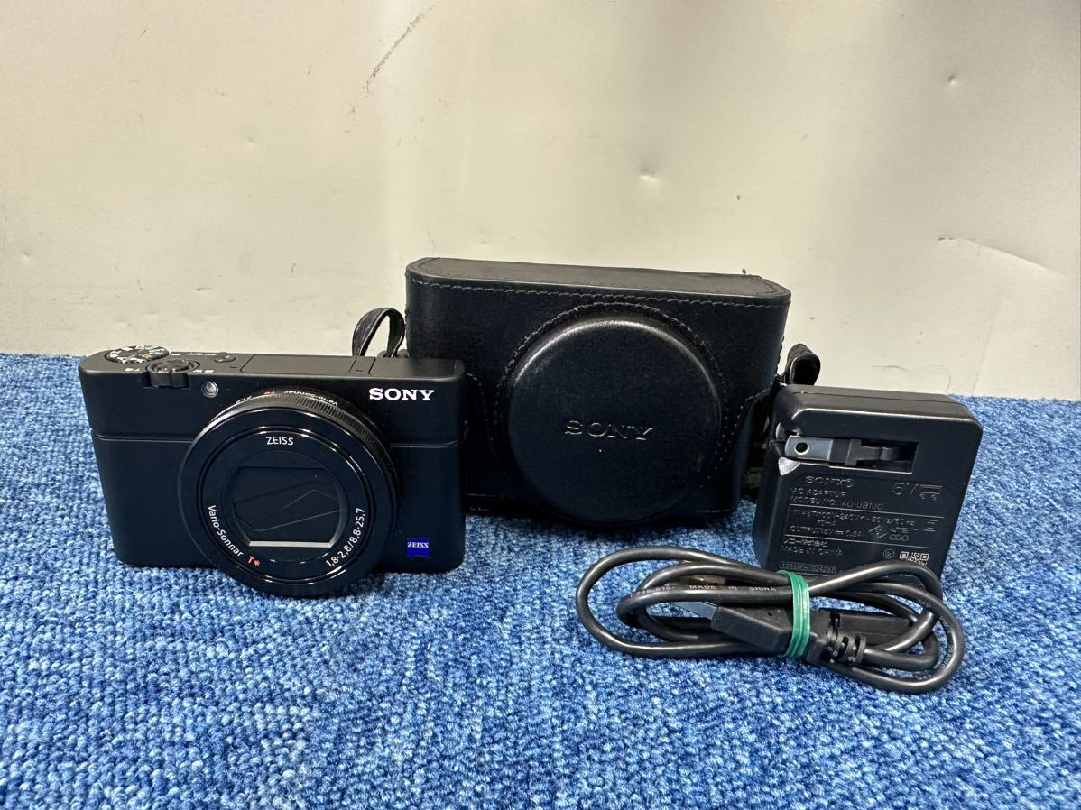 美品　★ SONY ソニー Cyber-shot サイバーショット DSC-RX100M3 コンパクトデジタルカメラ　RX100III 専用カバー付き　動作品_画像1