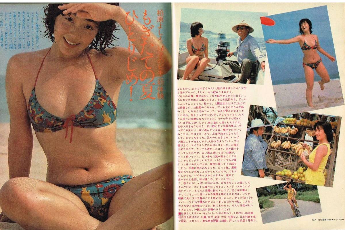 S3271 shining star 1980 year Showa era 55 year swimsuit bikini Matsuda Seiko Kawai Naoko Kashiwa ......... rice field ... Ooba Kumiko Iwasaki Hiromi Ishino Mako Kubota Saki 