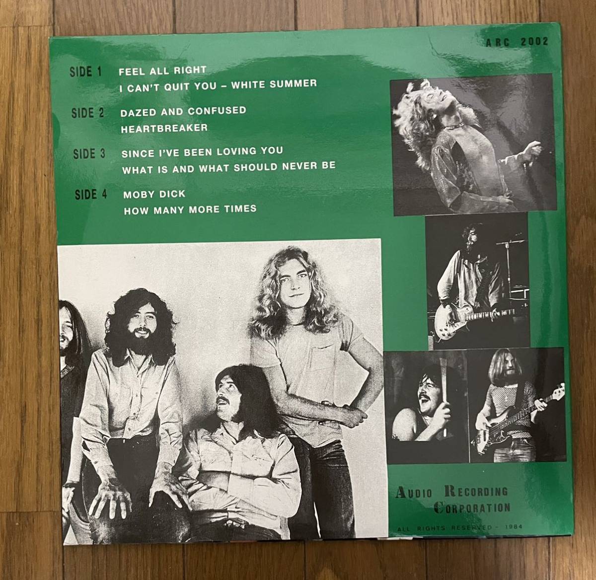 Led Zeppelin Feel All Right Live In Montreux 1970 2LP オリジナル盤ワンオーナー品 1970年3月7日_画像2