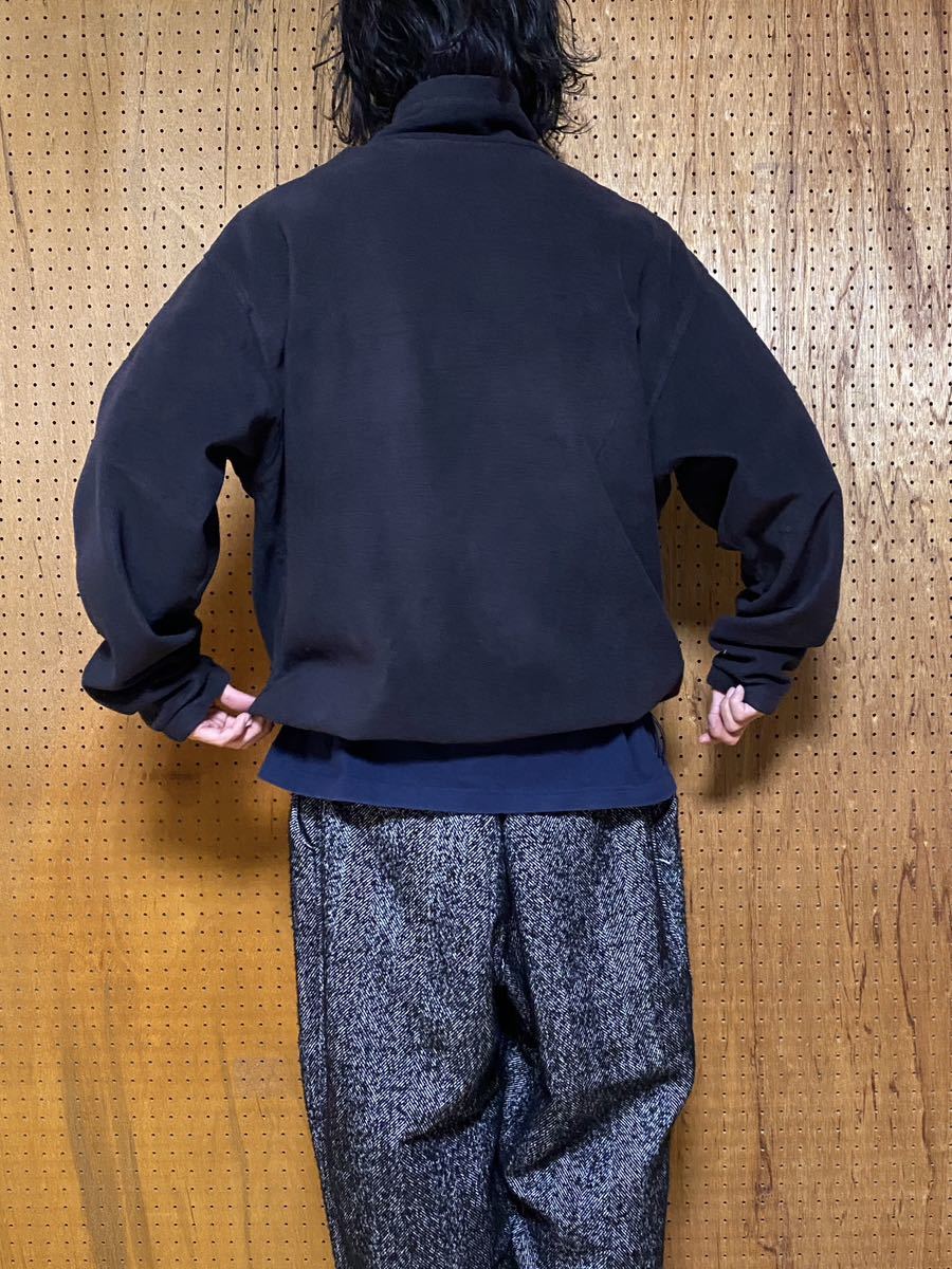 古着 90年代 90s Columbia コロンビア ボア フリース ジップアップ ジャケット トレーナー 黒 ブラック L XL 大きいサイズ ビッグサイズ_画像10