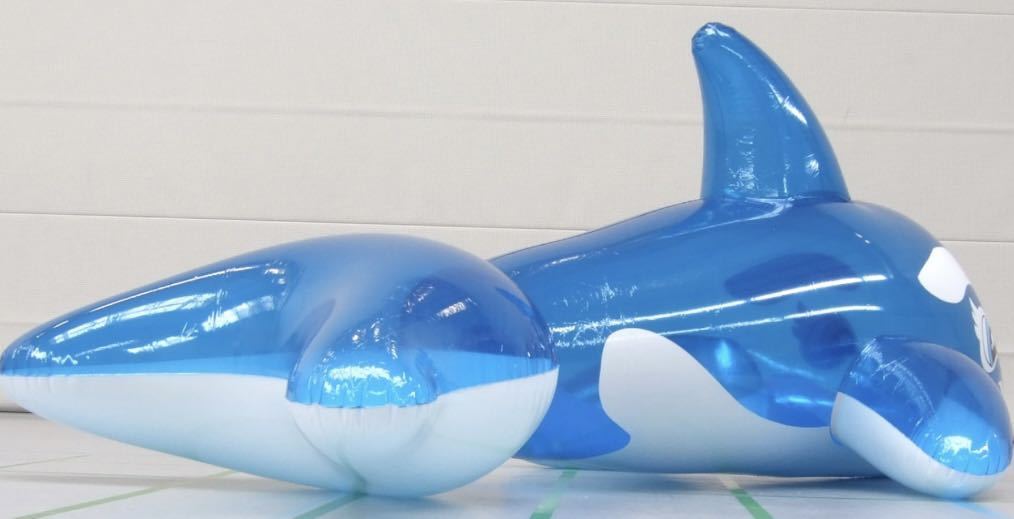 シャチ ブルー フロート 空気ビニール風船 浮き輪 レア 新製品 シャチ ブルー フロート 空気ビニール風船 浮き輪 レア 新製品