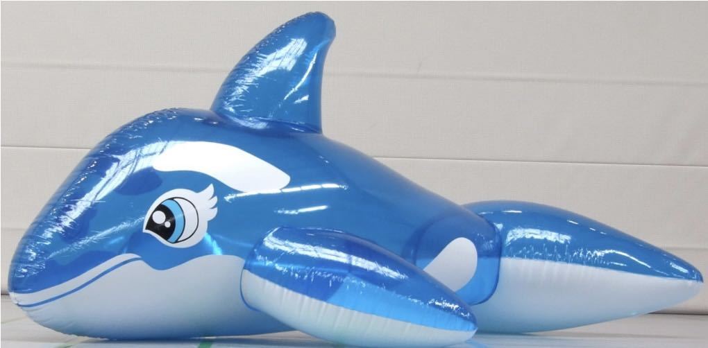 シャチ　ブルー　フロート　空気ビニール風船　浮き輪　レア　新製品　新品未開封　日本未発売　Inflatable World製