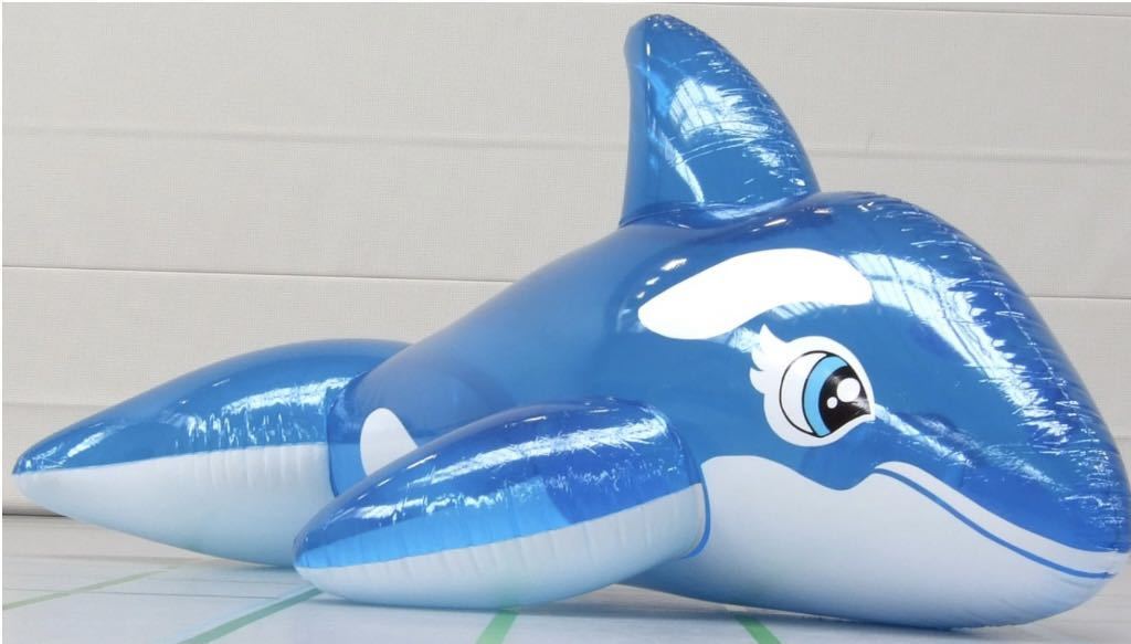 シャチ ブルー フロート 空気ビニール風船 浮き輪 レア 新製品 シャチ ブルー フロート 空気ビニール風船 浮き輪 レア 新製品