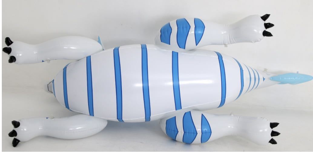  Dragon белый маленький блеск есть float воздух винил способ судно надувной круг редкость новый товар в Японии не продается Inflatable World производства 