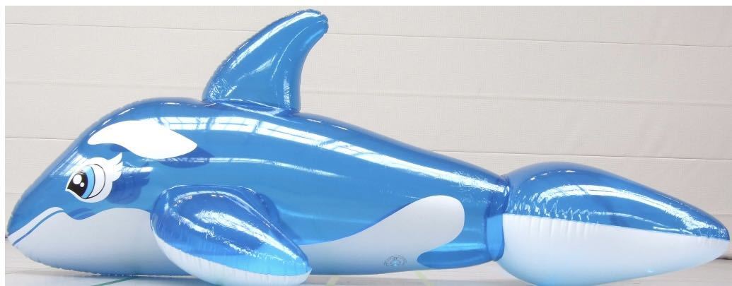 シャチ ブルー フロート 空気ビニール風船 浮き輪 レア 新製品 シャチ ブルー フロート 空気ビニール風船 浮き輪 レア 新製品