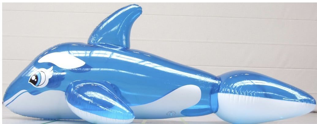 シャチ　ブルー　フロート　空気ビニール風船　浮き輪　レア　新製品　新品未開封　日本未発売　Inflatable World製