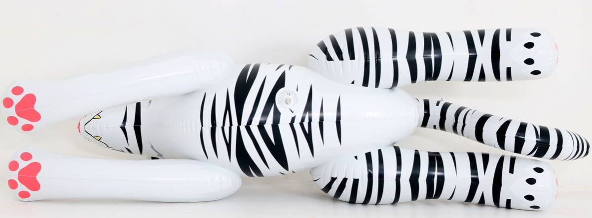 タイガー　ホワイト　フロート　空気ビニール風船　浮き輪　レア　バルーン タイガー ホワイト フロート 空気ビニール風船 浮き輪 レア 新