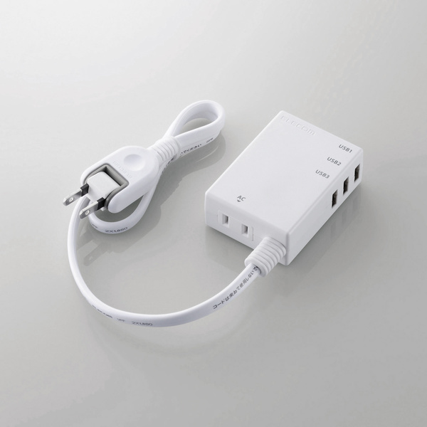  mobile USB tap code (0.6m) attaching type AC tap ×1 mouth +USB-A×3 port installing : MOT-U06-2134WH