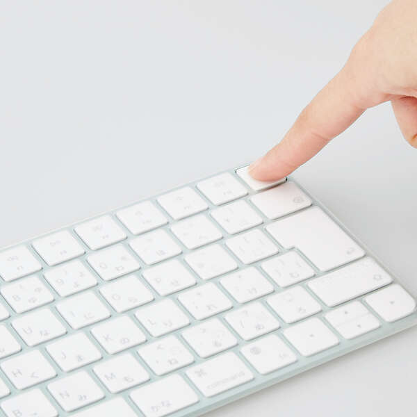 抗菌仕様キーボード防塵カバー Apple Touch ID搭載Magic Keyboard (JIS)専用 ホコリや汚れからキーボード部分を守る: PKP-MACK3の画像5