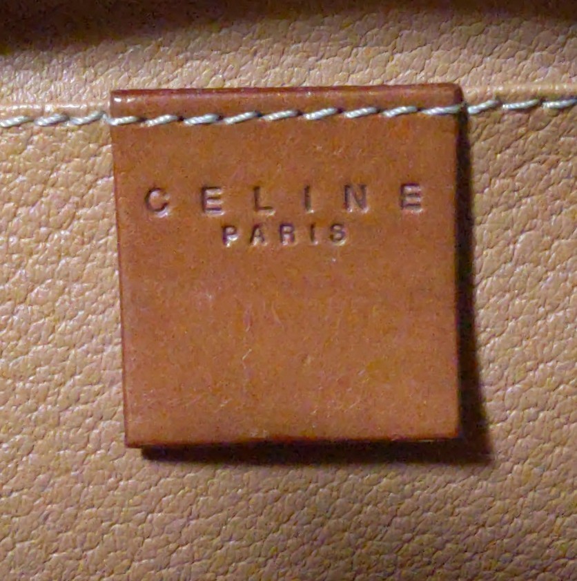 　セリーヌ　CELINE　ポーチ　コスメポーチ　 マカダム　PVC レザー　クラッチバッグ_画像8