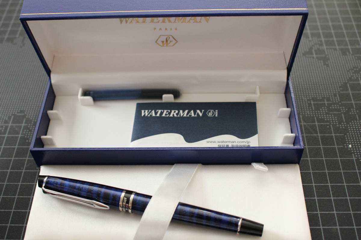 未使用品　ウォーターマン　万年筆　Waterman　青軸　フランス製　ヴィンテージ_画像1