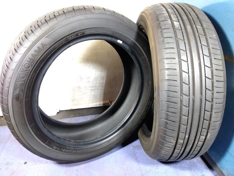 ヨコハマ 185/55R16【富山】日本 2020年 エコス ES31 ECOS 185/55R16 中古 2本185/55/16 夏 185/55-16_２本のみ