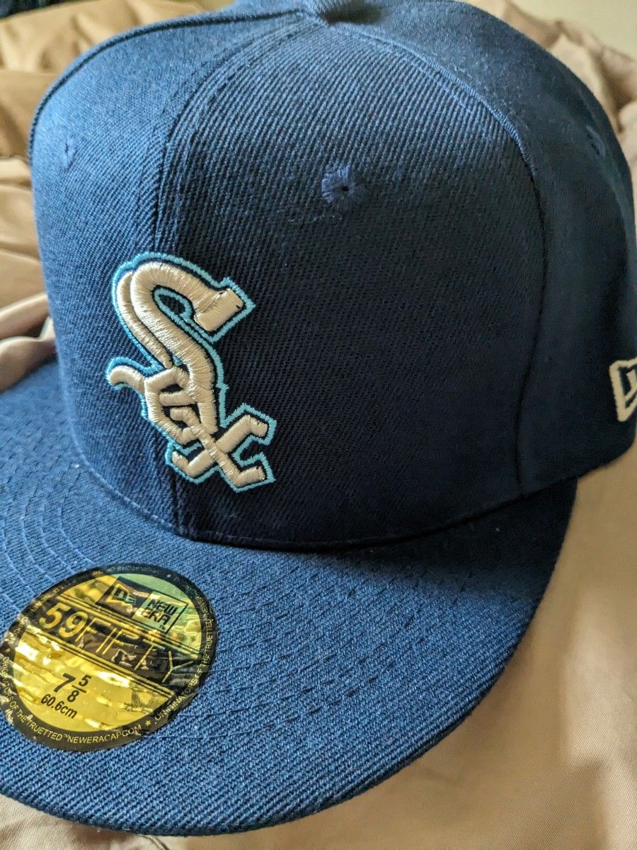 新品　NEW ERA　59FIFTY　CHICAGO WHITE SOX　Side Patch　MLB　7-5/8  60.6