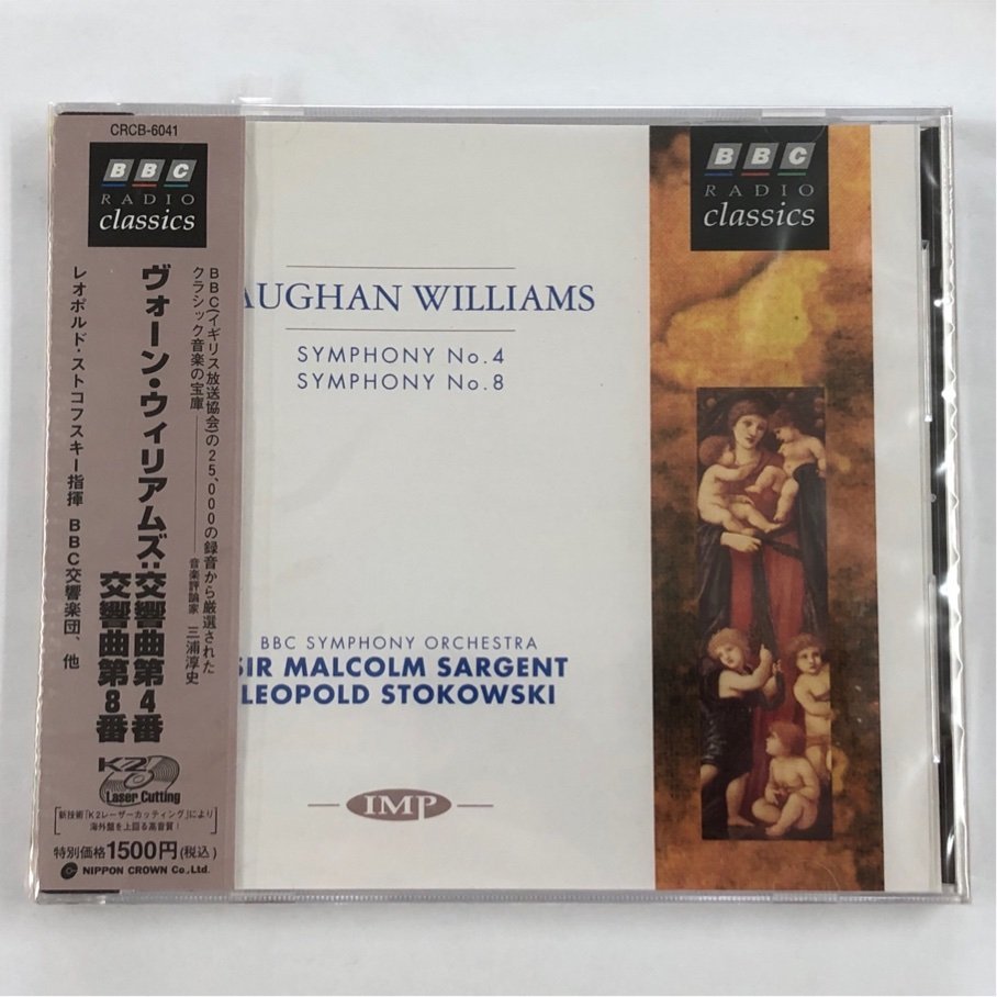 ☆未開封 ヴォーン・ウィリアムズ 交響曲第4/8番 ストコフスキー BBC交響楽団 他 BBC RADIO classics CRCB-6041 CD_ヴォーン・ウィリアムズ