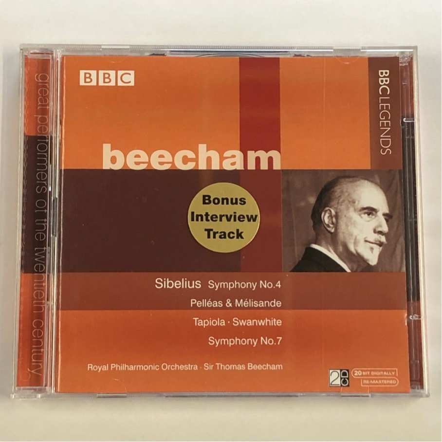 ☆ビーチャム ロイヤル・フィル シベリウス 交響曲第4番 第7番 他 BBC LEGENDS BBCL 4041-2 2CD_ビーチャム ロイヤル・フィル