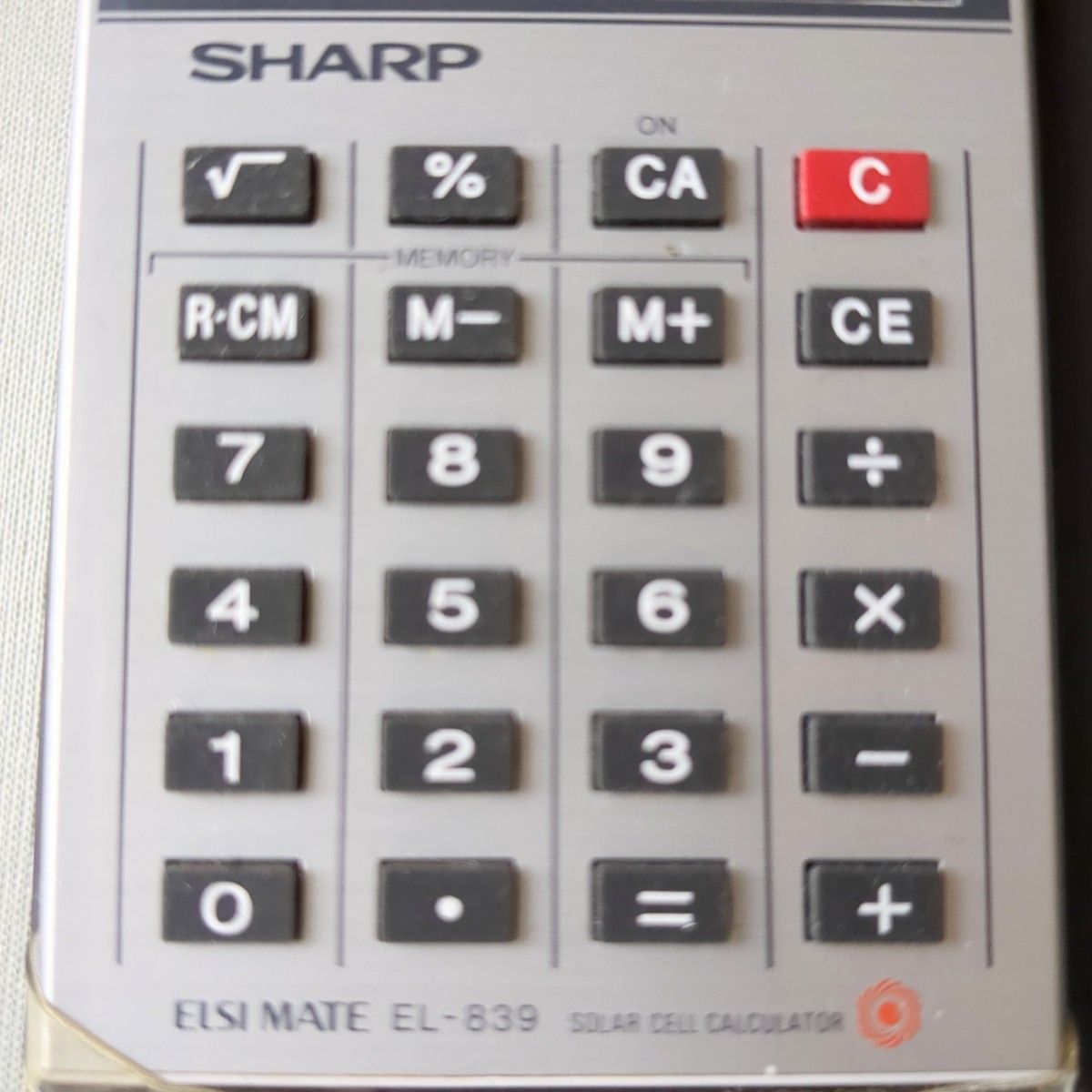 電卓　シャープ　SHARP  ELSI MATE EL-839 ケース付ソーラー