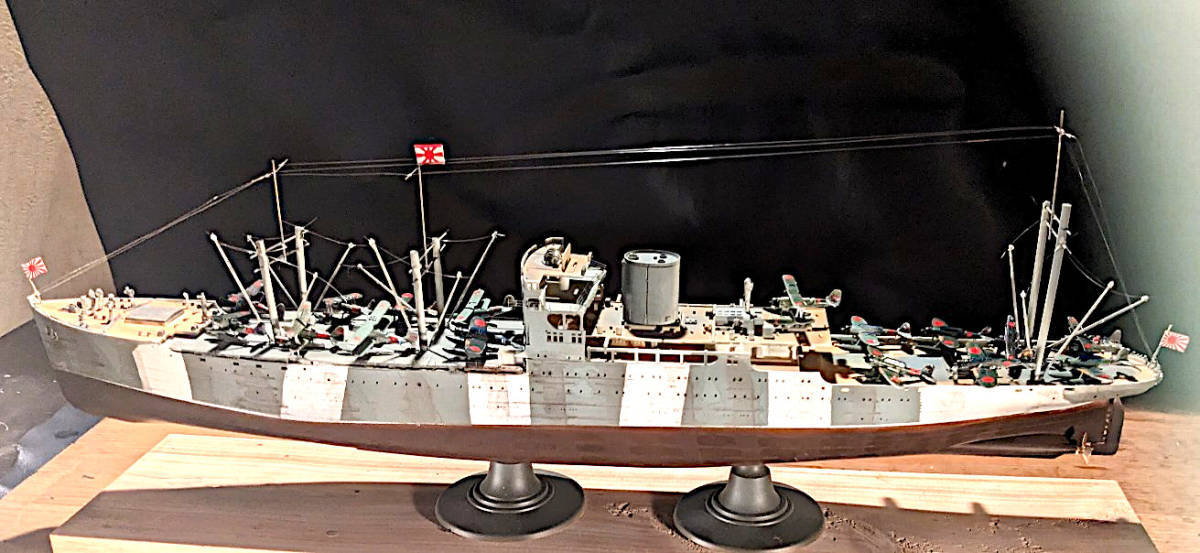 完成品　１/３５０ハセガワ改　日本帝国海軍　特設水上機母艦　聖川丸 _画像5