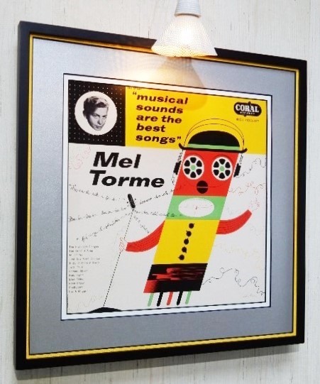 メル・トーメ/名盤ジャケット・ポスター 額入/Mel Torme/Musical Sounds Are The Best Songs/1956年/ジャズ/かわいい/アルバムアート_画像1