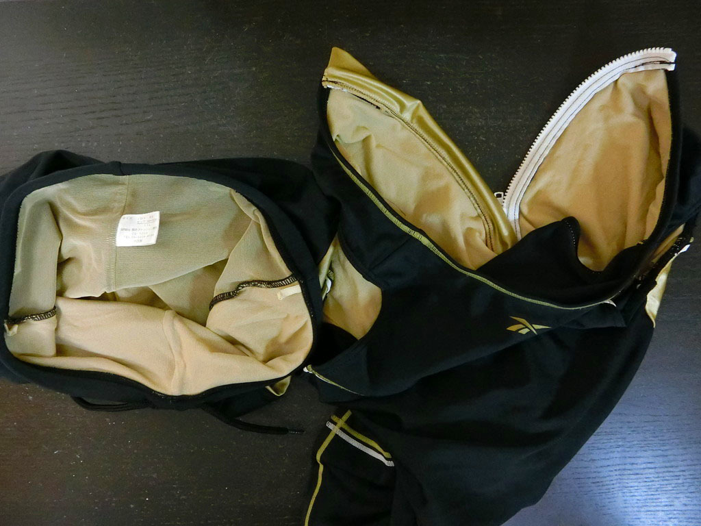 中古品☆Reebokリーボック♪上下セットアップセパレート水着Lサイズ　水着＆レオタード３着同梱可　出品商品１０点落札送料無料_画像8