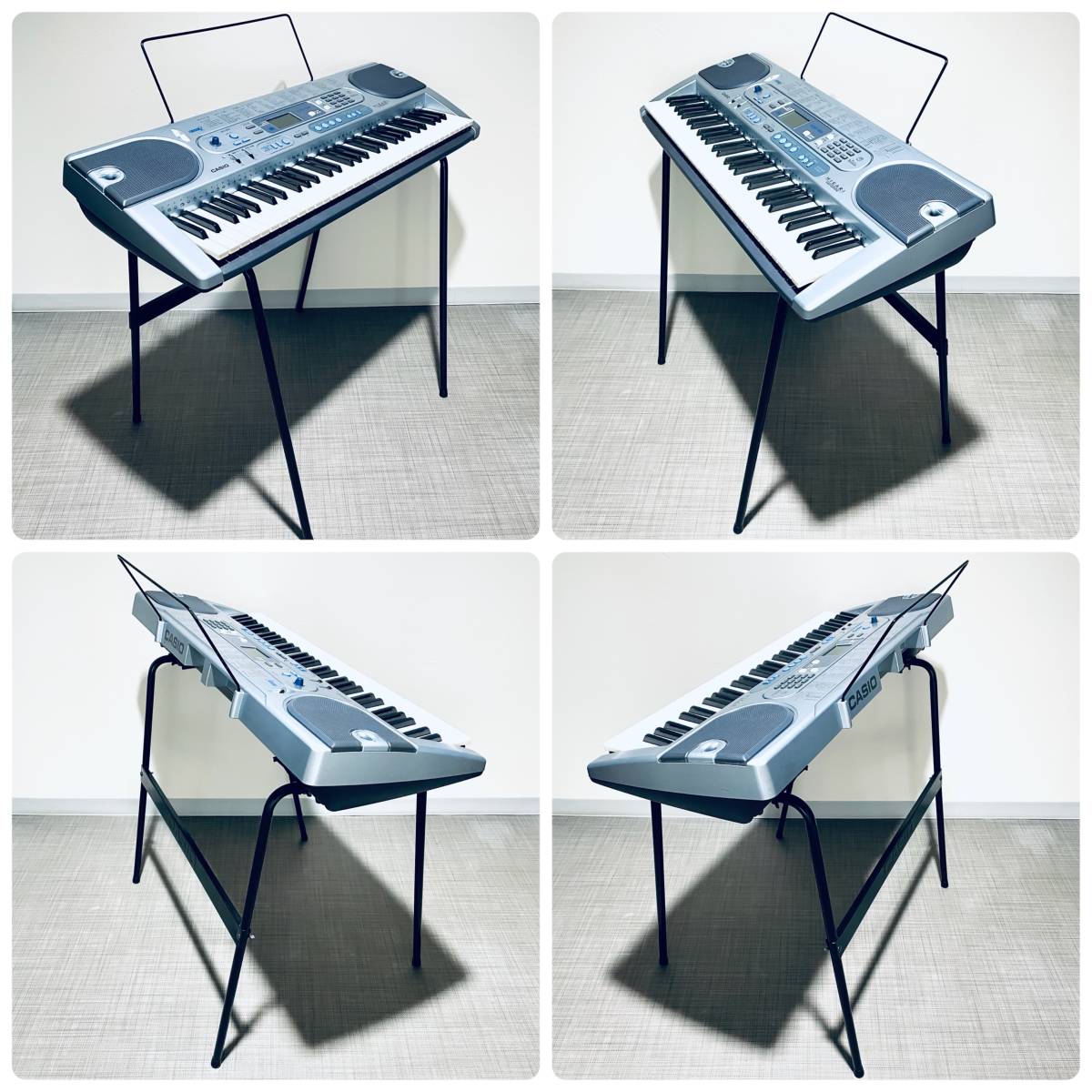 美品】光ナビゲーション キーボード 純正スタンド付き CASIO LK 美品】光ナビゲーション キーボード 純正スタンド付き CASIO LK