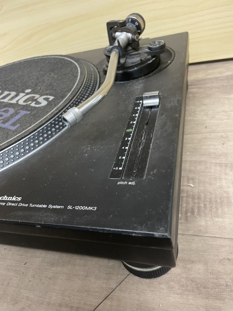 （84）送料無料 Technics SL-1200MK3 テクニクス　ターンテーブル　レコードプレーヤー 現状 ジャンク_画像3