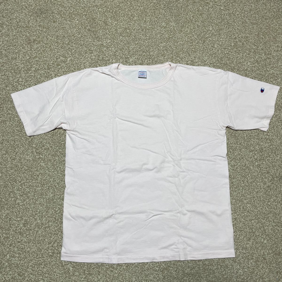 Champion チャンピオン USA シャツ 半袖 XL T1011 ピンクの画像1