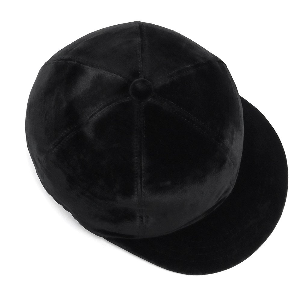 （新品・未使用品）シャネル CHANEL ココマーク キャップ 帽子 ハット Mサイズ ビスコース レーヨン シルク ベロア ブラック 黒 AA8595_画像6