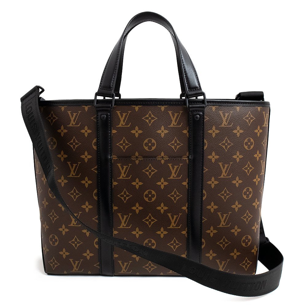 （新品・未使用品）ルイ ヴィトン LOUIS VUITTON ウィークエンド トート PM ショルダー ハンドバッグ モノグラムマカサー レザー M45734