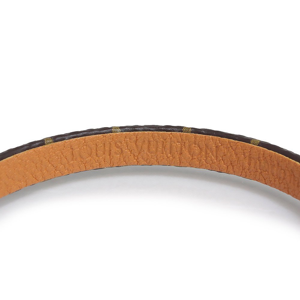 ( new goods * unused goods ) Louis Vuitton LOUIS VUITTON bracele seiies#17 monogram Brown tea Gold metal fittings M6758F box attaching 