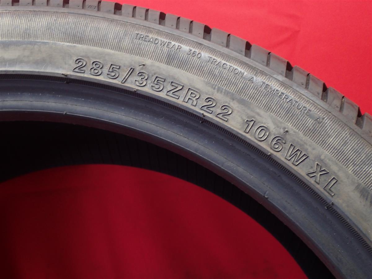 中古タイヤ 285/35R22 106W 単品1本 トライエース Formula-1 TRIACE FORMULA-1 9.5分山 レンジローバー トゥアレグ X5 ポルシェ カイエン_画像3