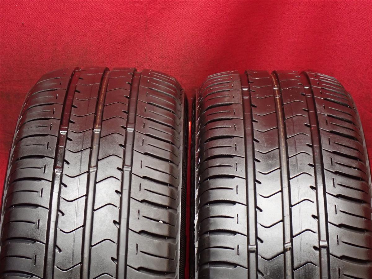 タイヤ2本組 《 ブリヂストン 》 エコピア NH100C [ 165/55R15 75V ] 8分山★ ワゴンR スペーシア ミラ タント デイズ N-BOX ekワゴン n15_画像1