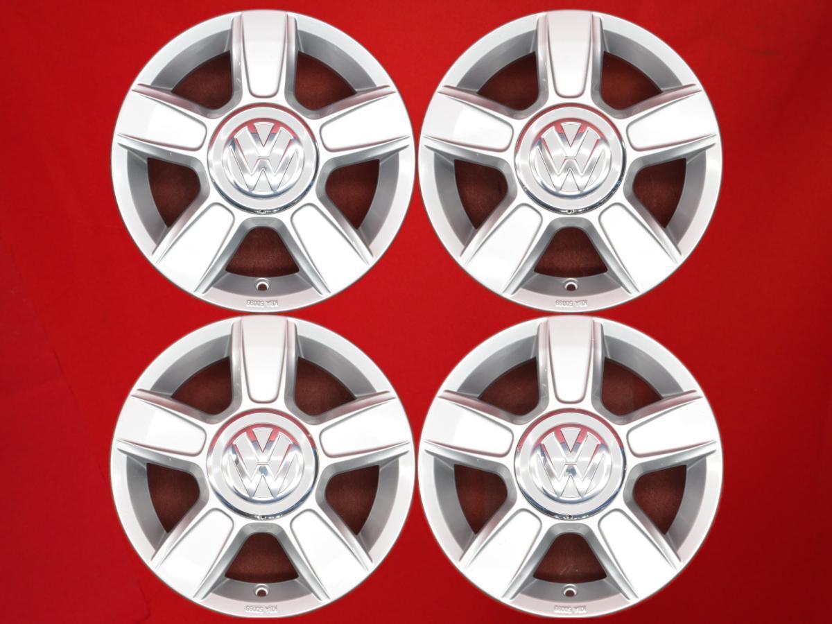 VW フォルクスワーゲン up! アップ! 純正 中古ホイール 4本 5J 14インチ PCD100 4穴 +35 ハブ57 1S0071494B aa14_画像1