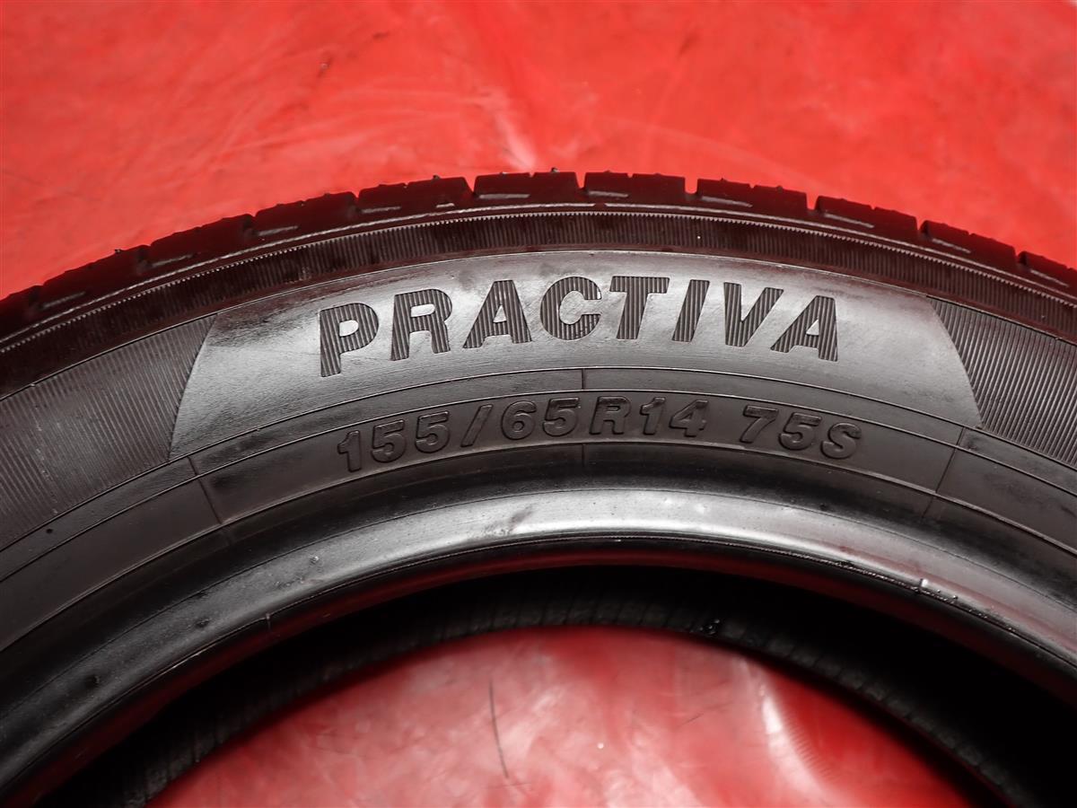 中古タイヤ 155/65R14 75S 4本セット ヨコハマ PRACTIVA BP01 YOKOHAMA PRACTIVA BP01 9分山★n14 N-WGN ルークス R2 アルト スペーシア_画像9