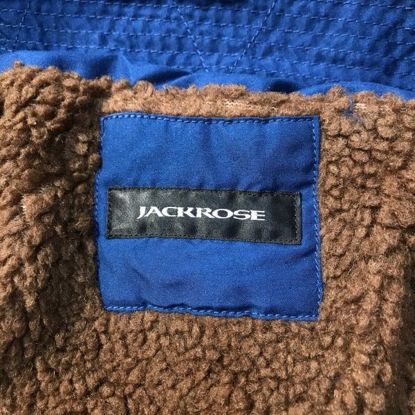 《良品◎》JACKROSE ジャックローズ★フード収納*内ボア*ミリタリージャケット*ブルゾンジャケット*ブルー*サイズM(MW2403)◆S80_画像6