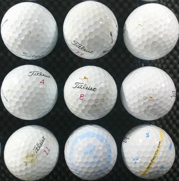 [K0A-10C] Titleist PRO V1X 2023年モデル ホワイト 30球 タイトリスト ロストボール_画像5