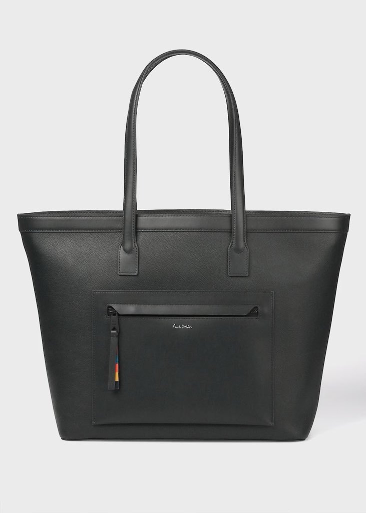 Paul Smith (Bag&SLG)/ポール・スミスレザーブライトストライプトリム　トートバッグ_画像1