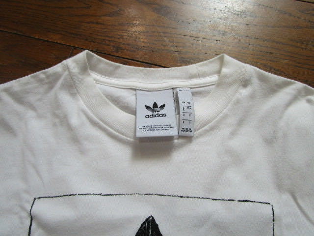 adidas メンズ半袖Tシャツ　白色　　Sサイズ_画像5