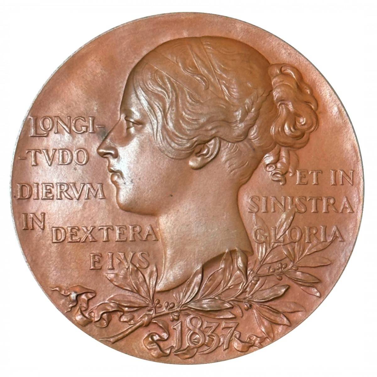 1897 イギリス ヴィクトリア 女王 ダイアモンド ジュビリー 大型 ブロンズ メダル ロイヤルミント アンティーク 英国 希少_画像1