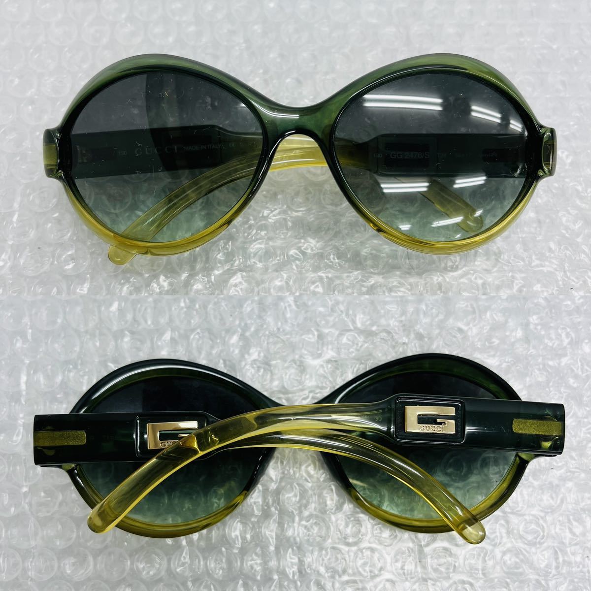 I♪ GUCCI グッチ GG 2476/S T3V 5817 サングラス メガネ 眼鏡 メンズ レディース グリーン系 イタリア製_画像2