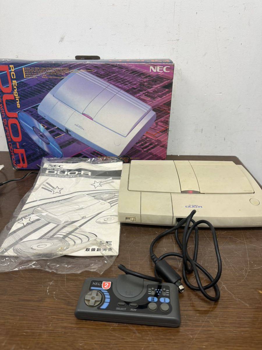 # PC Engine/PCエンジン DUO-R 本体・ACアダプター　コントローラー 通電確認済み_画像1