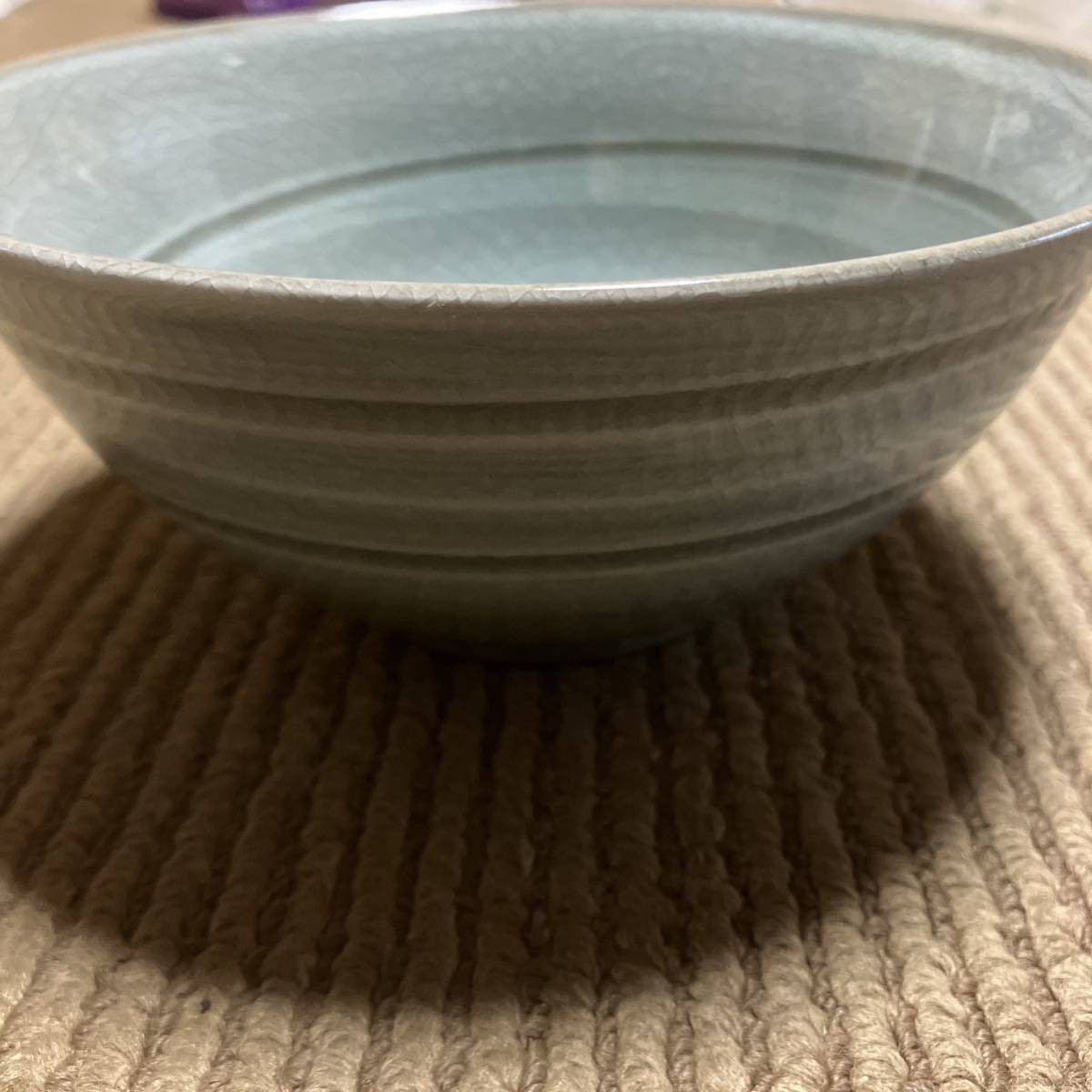 たちきち　橘吉　丼　レトロ　茶碗　陶器　青っぽい
