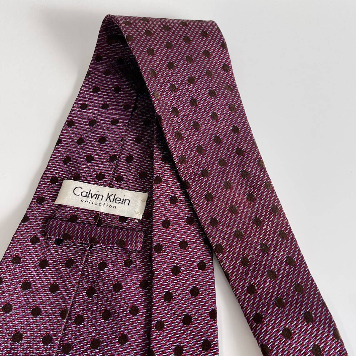  Calvin Klein (Calvin Klein) multi purple dot necktie 