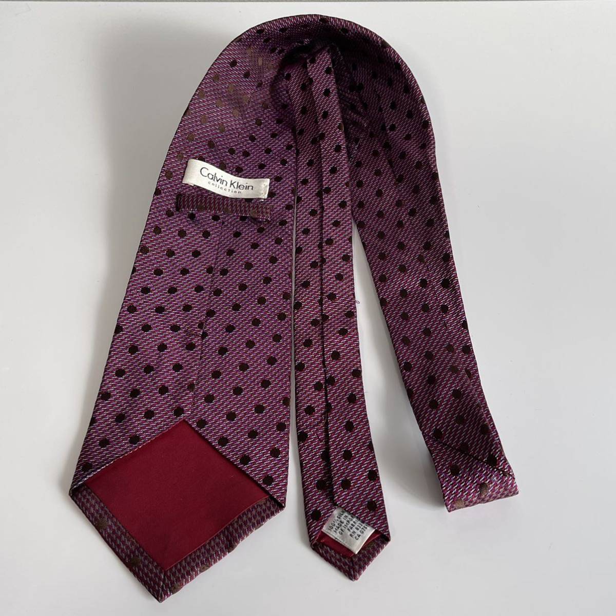  Calvin Klein (Calvin Klein) multi purple dot necktie 