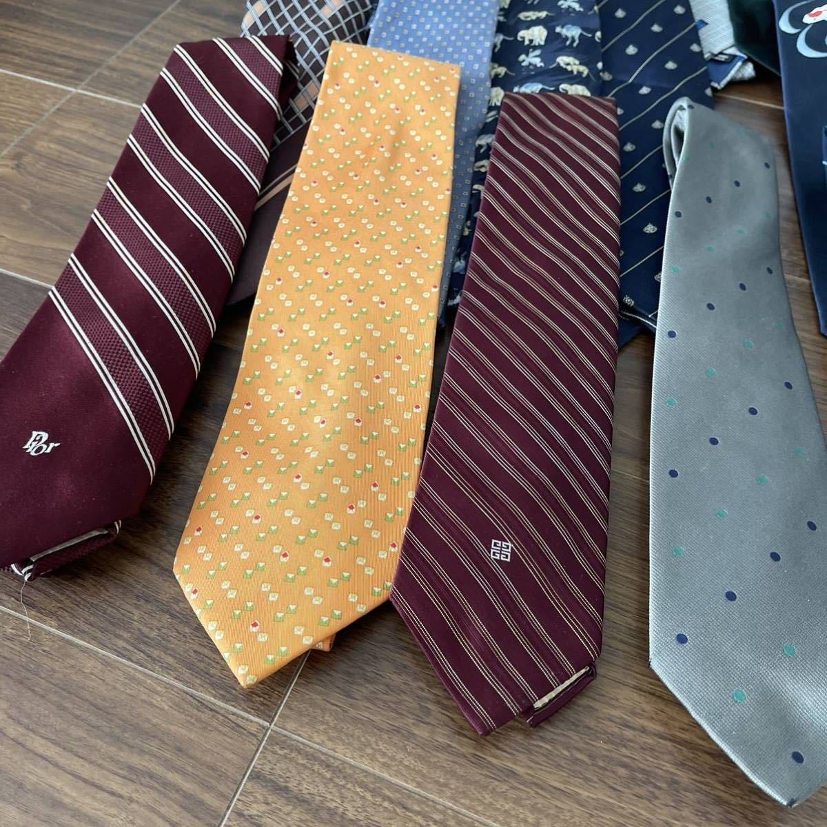  necktie 30ps.@ and more large amount set set sale Christian Dior Salvatore Ferragamo Givenchy Dunhill Yves Saint-Laurent 