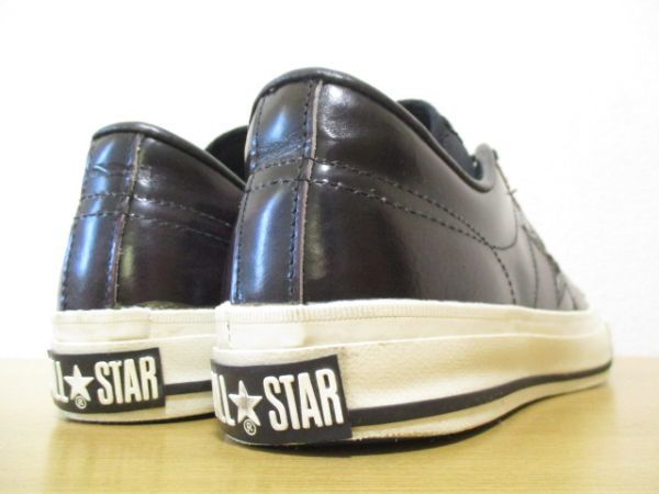 送料無料 美品 店舗限定モデル 日本製 ‘11 CONVERSE コンバース ONESTAR J ワンスターJ バイカラー パープル US7.5 / 26.0cm_画像4