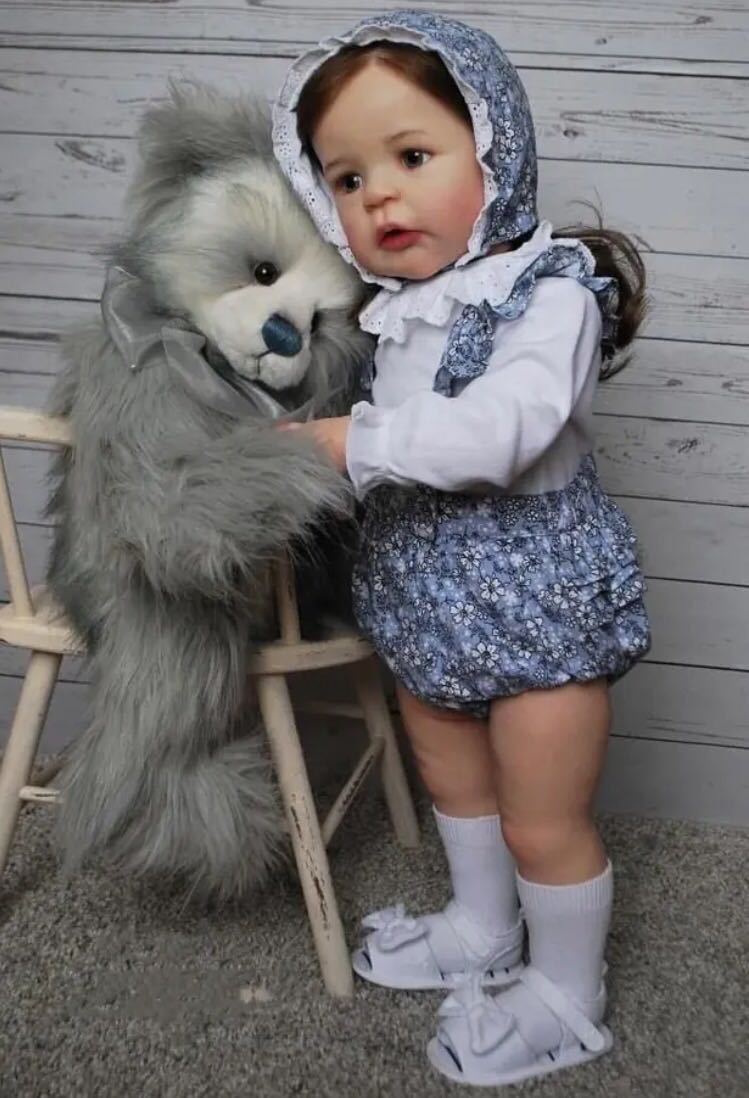 リボーンドール　赤ちゃん人形　　リアル赤ちゃん　ベビー　　24インチ　60cm フルセット　かわいい女の子　幼児　本物思考製造　手造り_画像3
