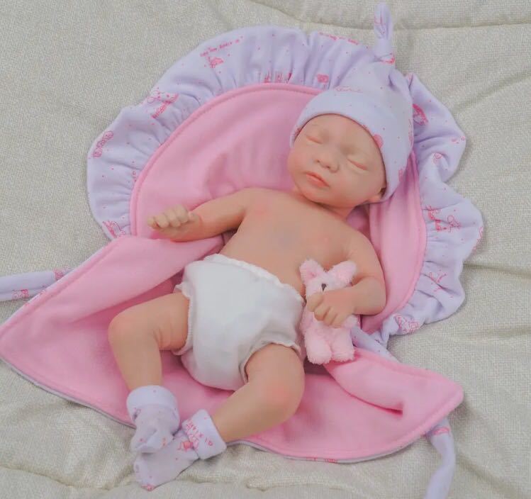 リボーンドール　赤ちゃん人形　リアル赤ちゃん　ベビー　新生児　フルシリコン　フルセット　かわいい赤ちゃん　12インチ